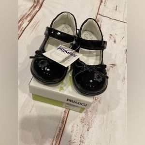 PRIMIGI Kids Black Patent Mary Jane Shoes—Little Girls (Toddler 6/ Euro 22)